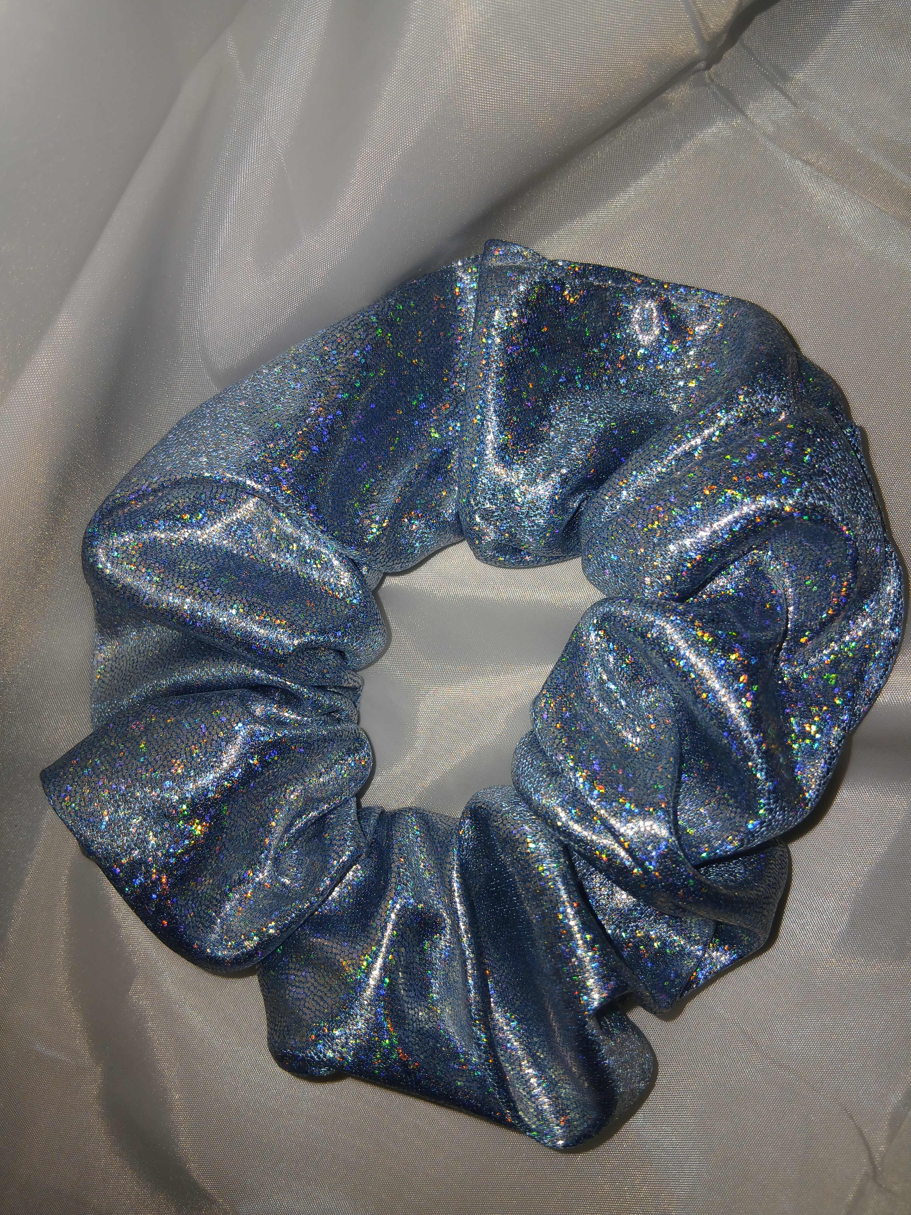 Blue glitter Scrunchie